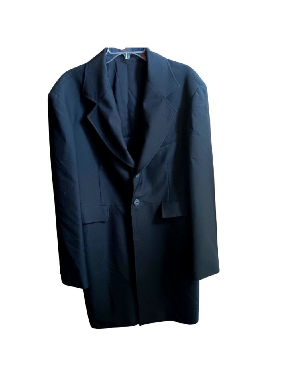 Wahmaker Coat Mens 44 Black Wool Western Frontier Long Frock Coat Western Jacket